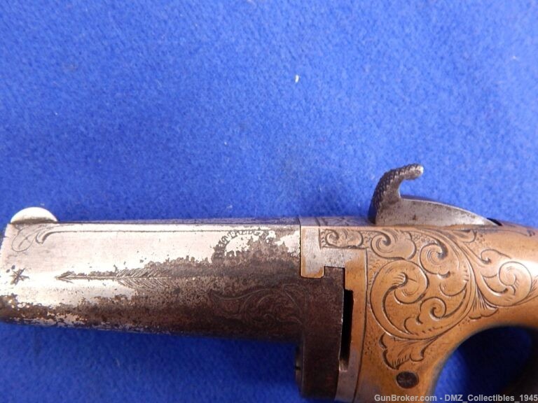 1860s Moore 41 Caliber Derringer Deringer Pistol Gun-img-7