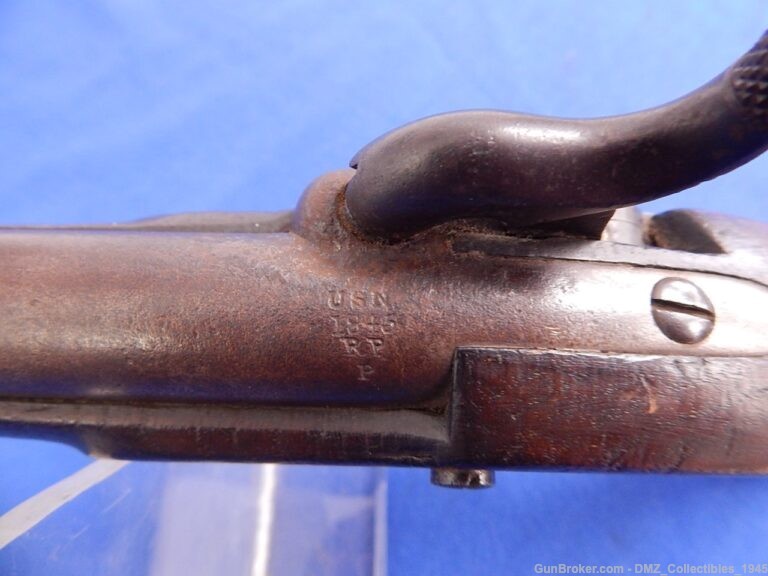 1845 Mexican War Era 54 Caliber Percussion Single Shot Naval Pistol-img-9