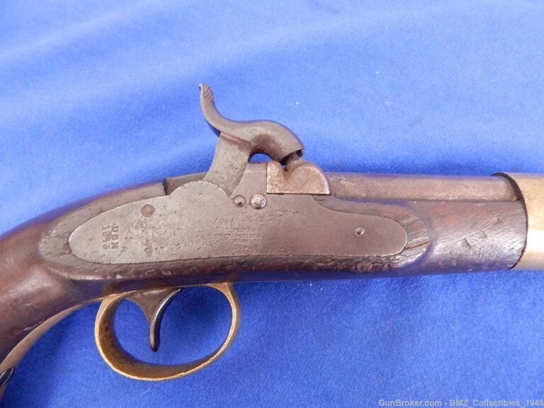 1845 Mexican War Era 54 Caliber Percussion Single Shot Naval Pistol-img-1