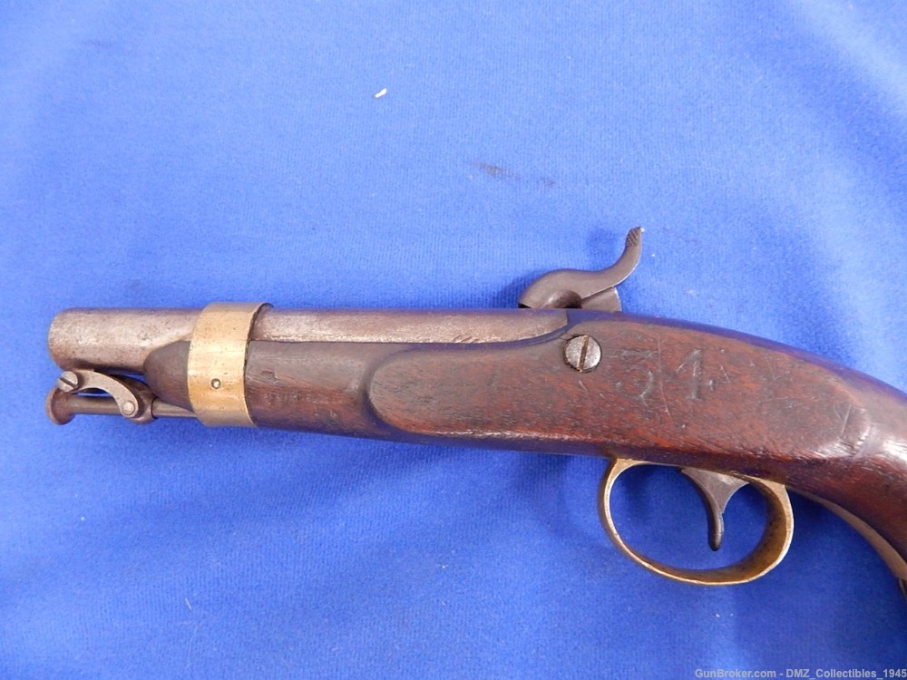 1845 Mexican War Era 54 Caliber Percussion Single Shot Naval Pistol-img-5