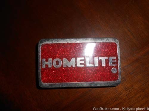 Homelite Belt Buckle - Red & Silver-img-0