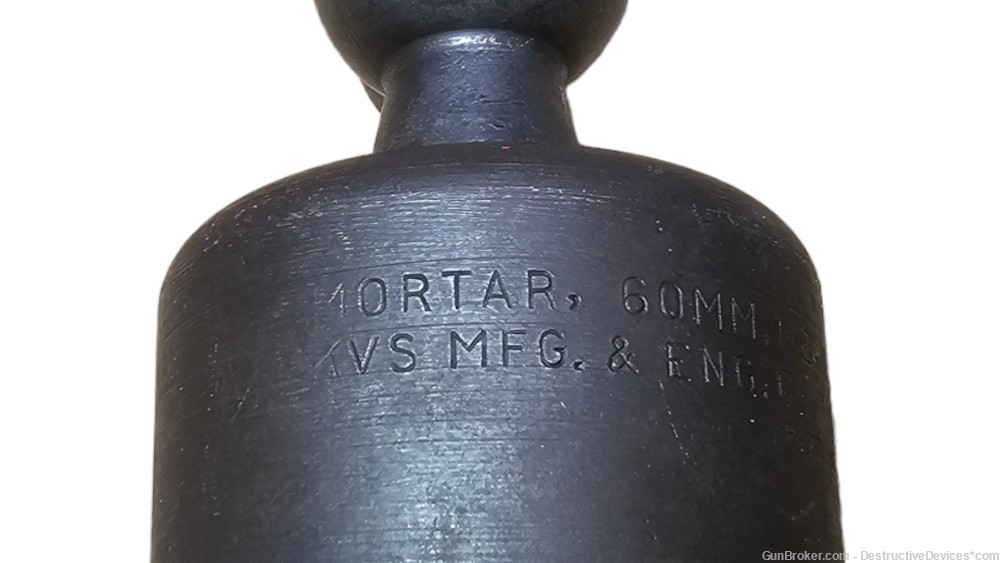 US Army WWII 60mm M2 Mortar Cup / Receiver by KVS Mfg & Eng Company 1945-img-5