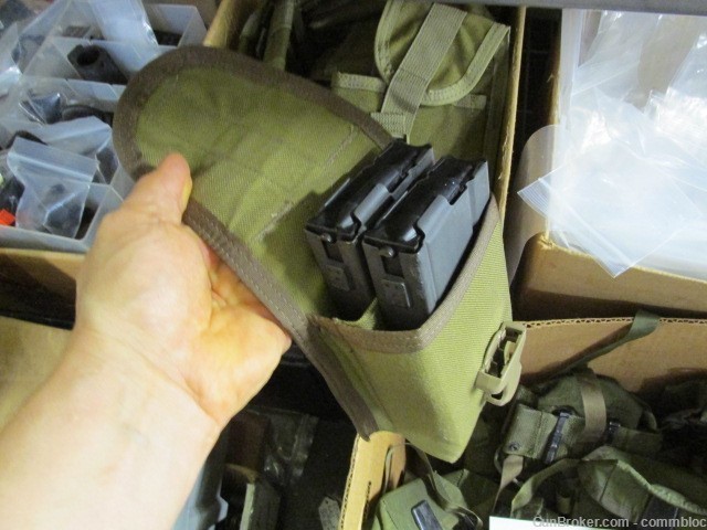 SR-25 MARKED MILITARY ISSUE DUAL MAG POUCH .308 DMR AR10 / M14 MOLLE GWOT -img-6