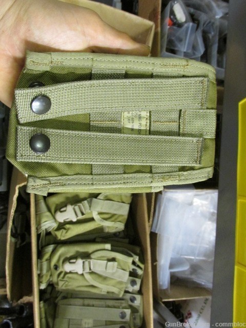 SR-25 MARKED MILITARY ISSUE DUAL MAG POUCH .308 DMR AR10 / M14 MOLLE GWOT -img-1