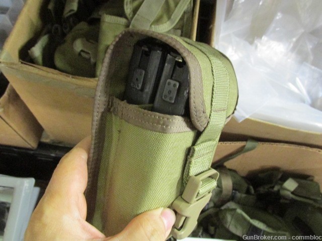 SR-25 MARKED MILITARY ISSUE DUAL MAG POUCH .308 DMR AR10 / M14 MOLLE GWOT -img-8