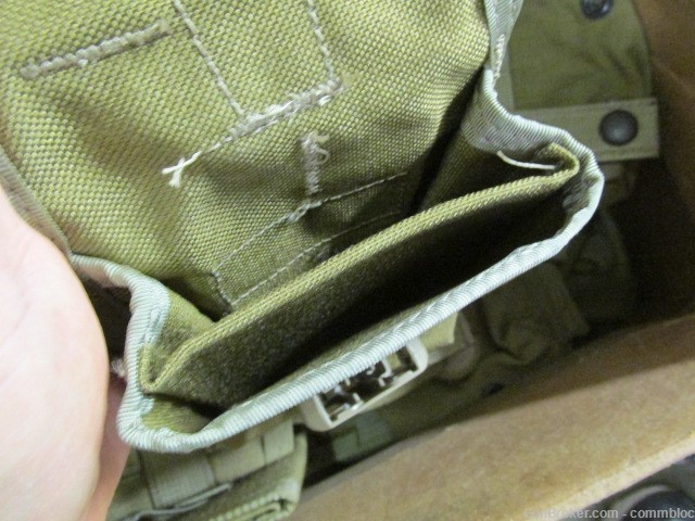 SR-25 MARKED MILITARY ISSUE DUAL MAG POUCH .308 DMR AR10 / M14 MOLLE GWOT -img-5