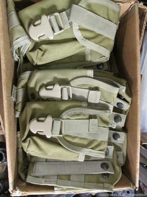 SR-25 MARKED MILITARY ISSUE DUAL MAG POUCH .308 DMR AR10 / M14 MOLLE GWOT -img-0