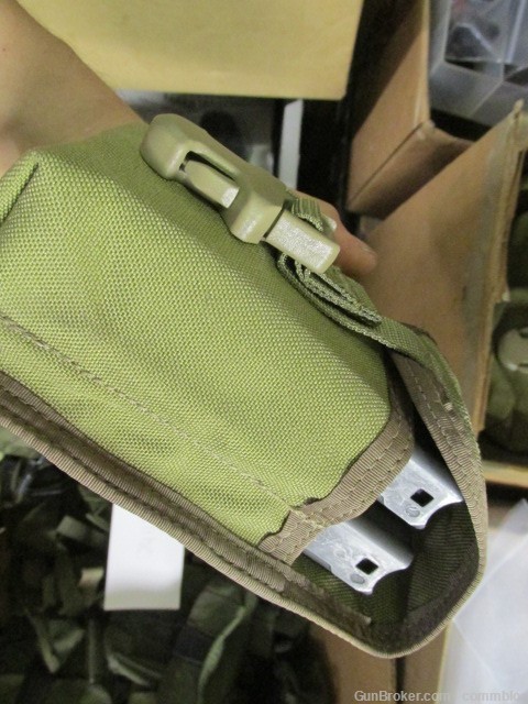 SR-25 MARKED MILITARY ISSUE DUAL MAG POUCH .308 DMR AR10 / M14 MOLLE GWOT -img-7