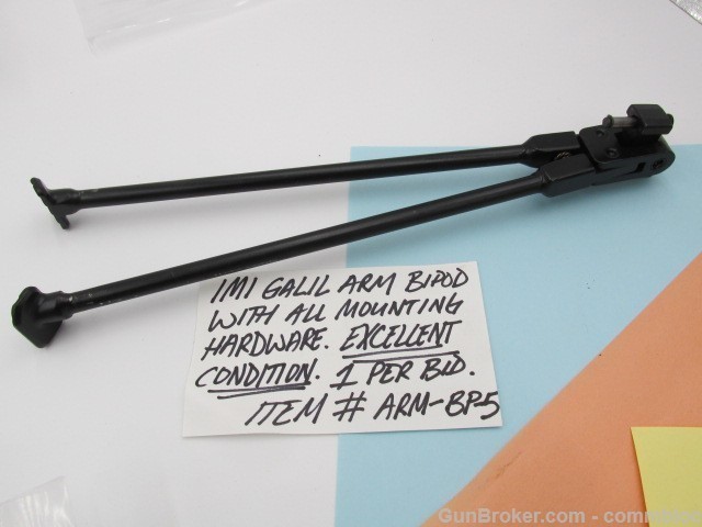 GALIL ARM FACTORY ORIGINAL IMI 1980'S ERA BIPOD IN EXCELLENT CONDITION-img-2