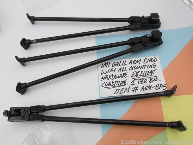 GALIL ARM FACTORY ORIGINAL IMI 1980'S ERA BIPOD IN EXCELLENT CONDITION-img-3