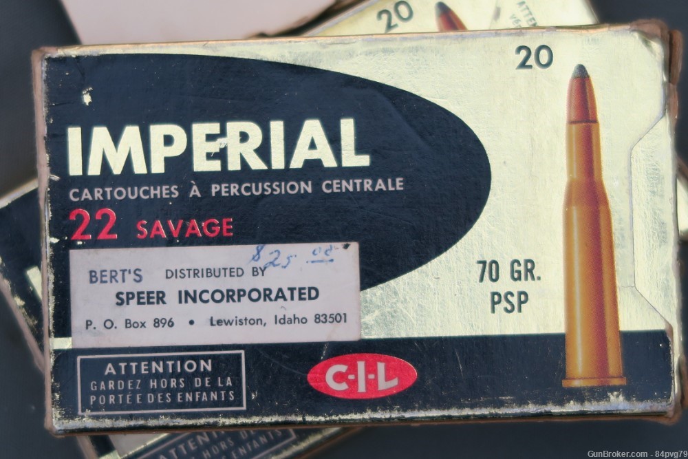 Imperial 22 Savage Hi-Power Cartridges, 39 Rounds-img-0