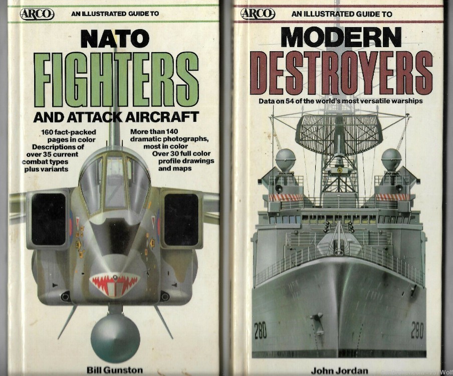 Two Prentice Hall ARCO Illustrative Guides Modern Destroyers, NATO Fighters-img-0