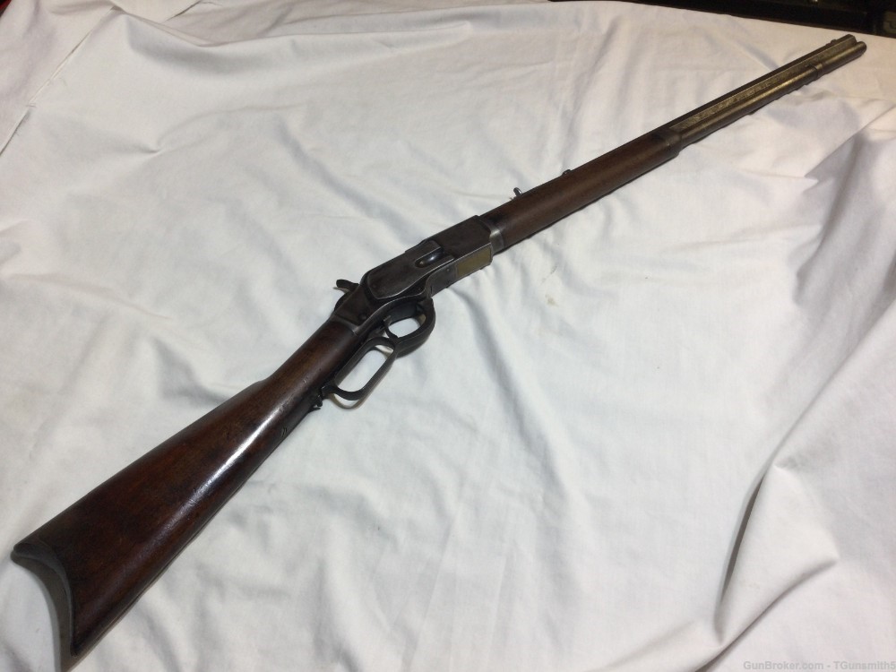 ANTIQUE (1887) WINCHESTER 1873 3RD MODEL in 44-40 WCF  Cal.-img-0