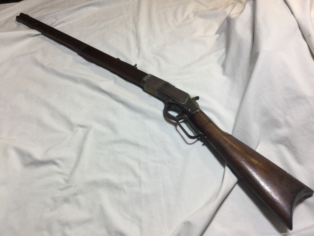 ANTIQUE (1887) WINCHESTER 1873 3RD MODEL in 44-40 WCF  Cal.-img-1