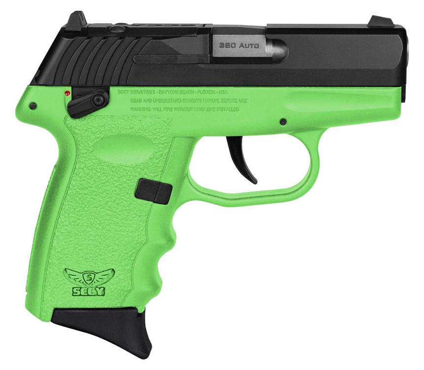 SCCY Industries CPX-4 RD 380 ACP Pistol 2.96 Lime Green CPX4CBLGRDRG3-img-0