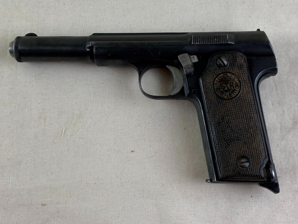 Astra 1921 9mm Largo 5.75" Blued-img-0