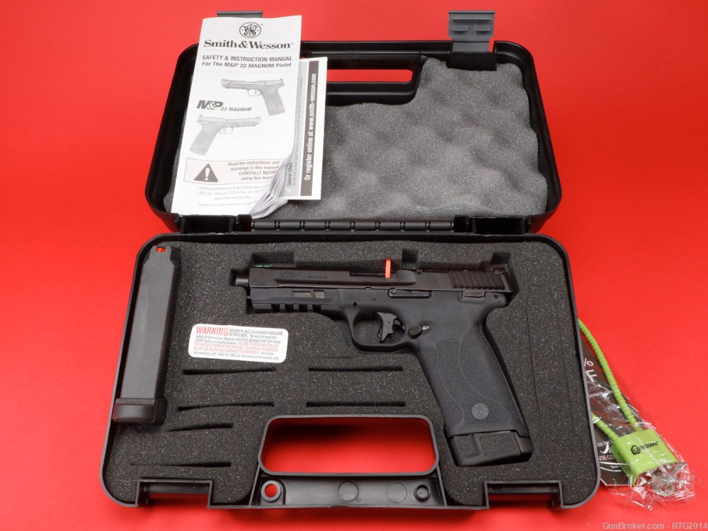 Smith & Wesson M&P 22Mag Pistol 13433 22 WMR 2x30rd Mags NIB, FastShip NoCC-img-1