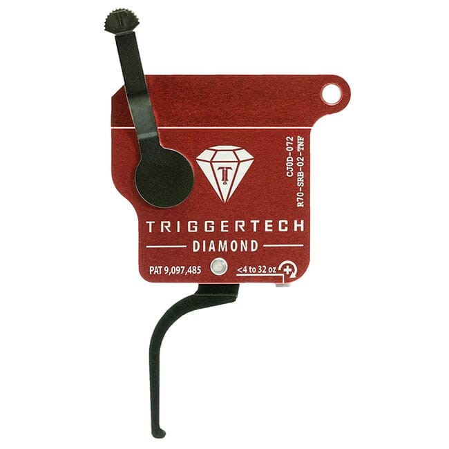 TriggerTech Rem 700 Clone Diamond Flat Clean Blk/Red Single Stage Trigger-img-0