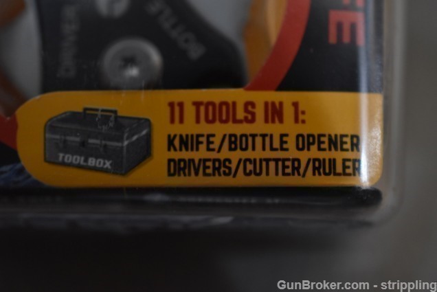 TRUE UTILITY SMART KNIFE MULTI TOOL 5 WRENCHES DRIVER OPENER CUTTER RULER-img-4