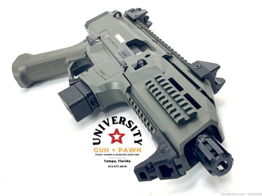 CZ-USA CZ Scorpion EVO 3 S1 Pistol 9mm OD Green 806703013558 01355-img-1