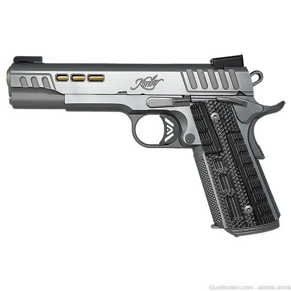 Kimber Rapide Dawn (DN, NS) 10mm 5" Gold Tru-Glo TFX 8 Rds Silver 3000424-img-2