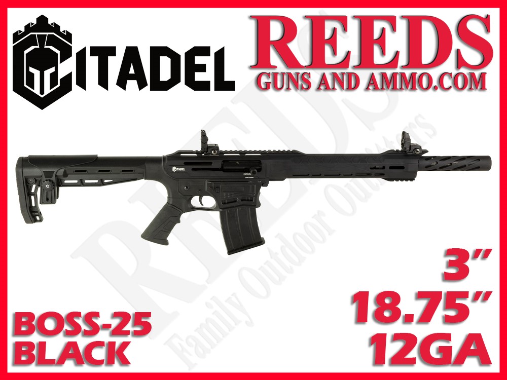 Citadel BOSS-25 Black 12 Ga 18.75in 3in 2-5Rd Mags CBOSS2512-img-0