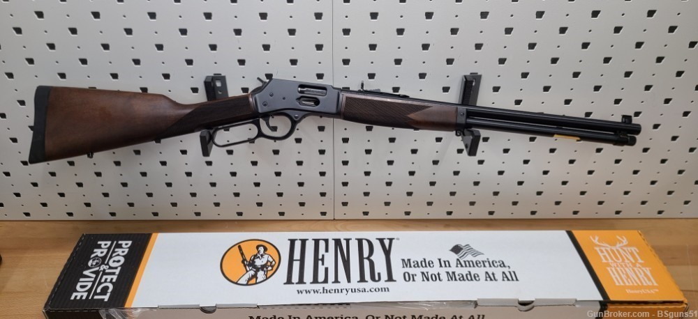 Henry H012GC Big Boy Side Gate 45 Colt (LC) Steel 20" 10+1 Blued Walnut-img-0
