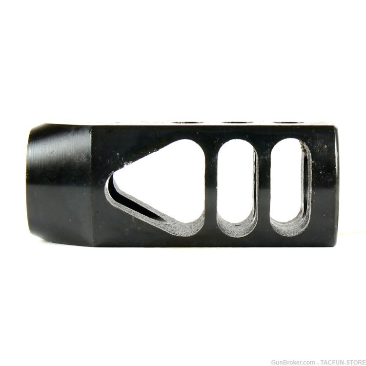 TACFUN Carbon Steel 49/64x20 TPI Competition Muzzle Brake for .50 Beowulf-img-4