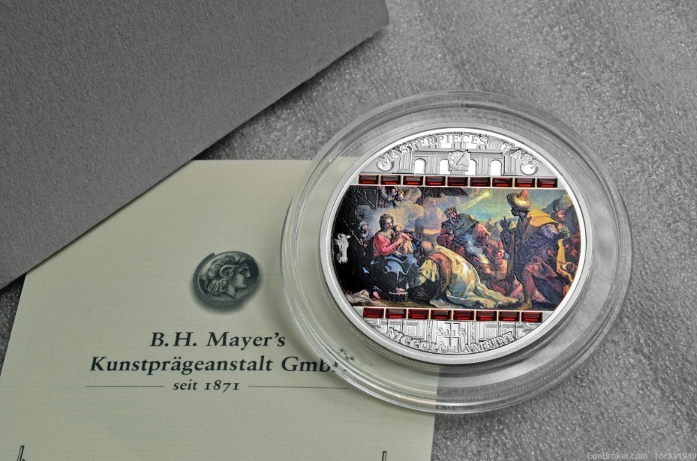 2013- $20 - Masterpieces of Art - "Adoration of the Magi" - 3oz silver coin-img-1