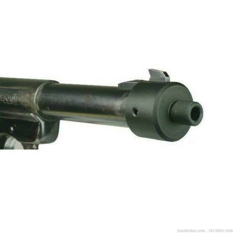 TACBRO Black Ruger .22 Mark 1,2,3 Bull Barrel 1/2"x28 Muzzle Brake Adapter-img-4