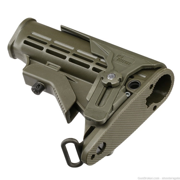 IMI DEFENSE M4 ENHANCED STOCK WITH POLYMER CHEEK REST, ODG, FREE SHIPPING-img-1