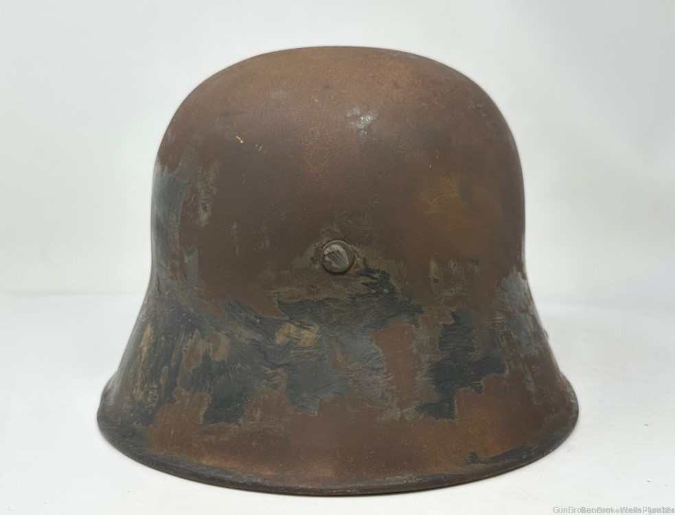GERMAN WWII M16 TRANSITIONAL DOUBLE DECAL HELMET WITH LINER BAND-img-5