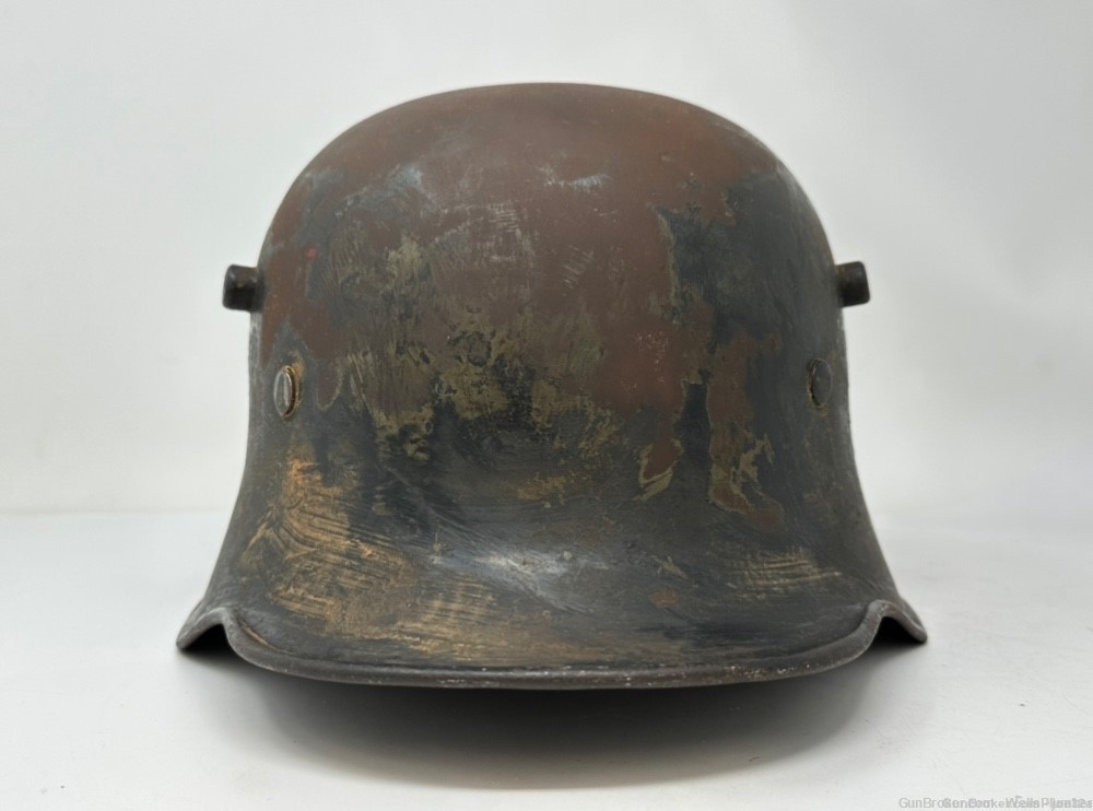 GERMAN WWII M16 TRANSITIONAL DOUBLE DECAL HELMET WITH LINER BAND-img-2