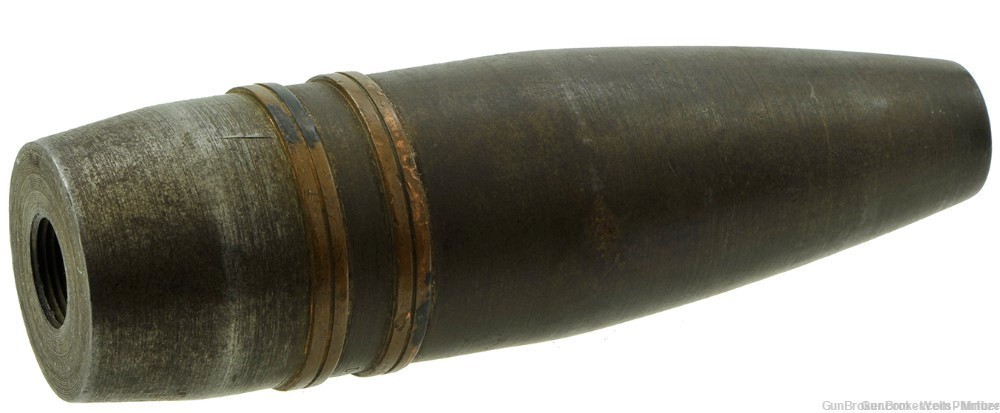 WWI FRANCE 47mm x 139R HE-T ROUND FRENCH WW1 DATED 1917 47MM ROUND-img-2