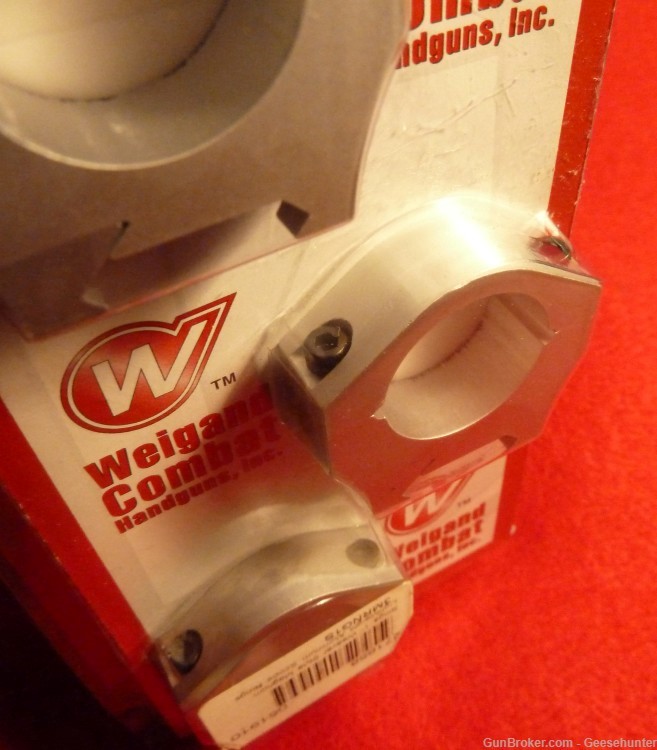 Weigand Weaver Style Mount Magnum 1 Inch Scope Rings, Revolvers, Med Height-img-3