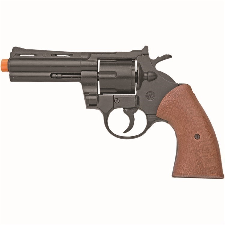 Bruni Replica .38 Special 9MM Blank Firing Gun with Wood Grips-img-0