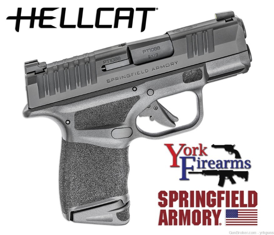 Springfield Hellcat 3" 9mm Night Sight Micro-Compact Handgun NEW HC9319B-img-0