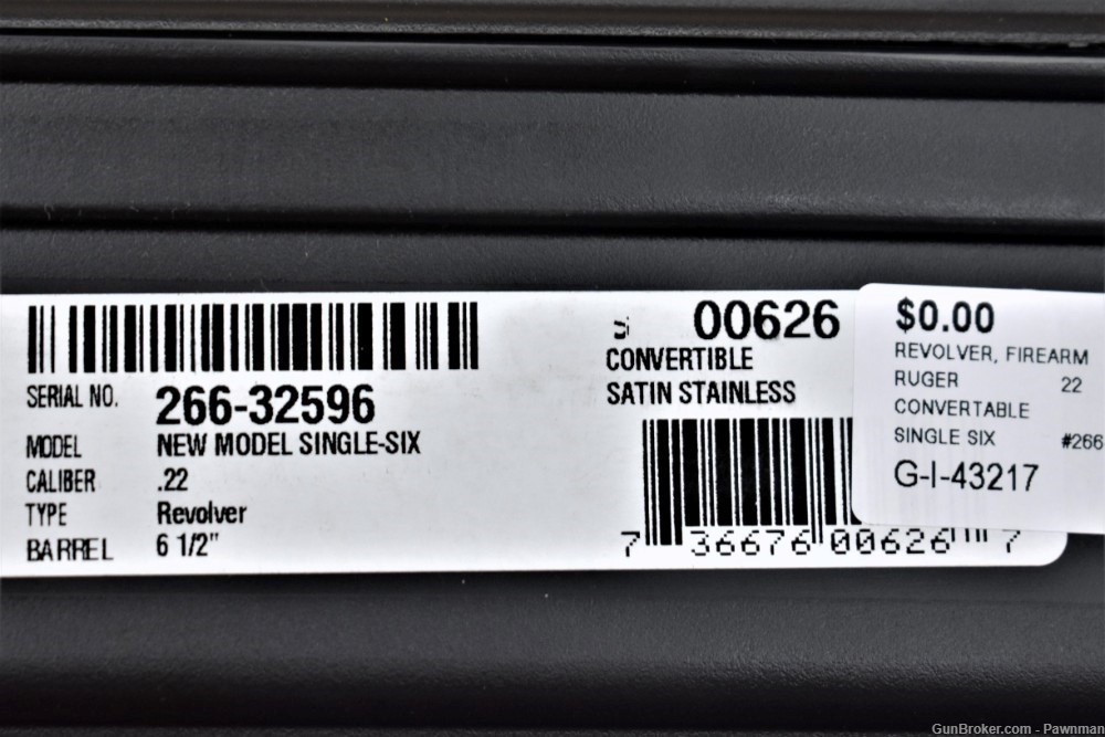 Ruger New Model Single Six Convertible in 22LR/22 Mag  NEW!-img-10