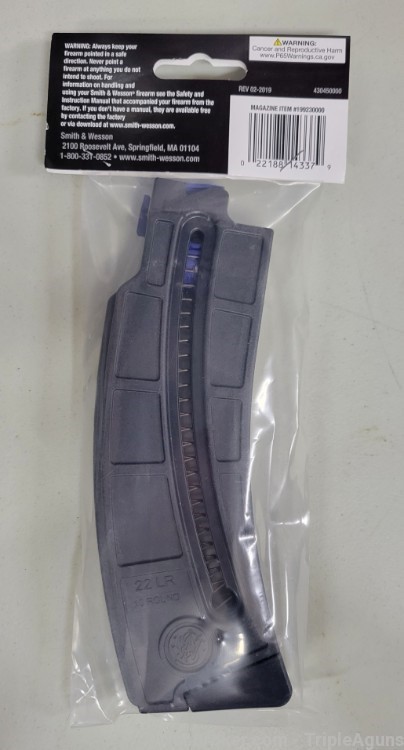 Smith & Wesson M&P 15 22lr 10rd factory long magazines lot of 2 199230000-img-1