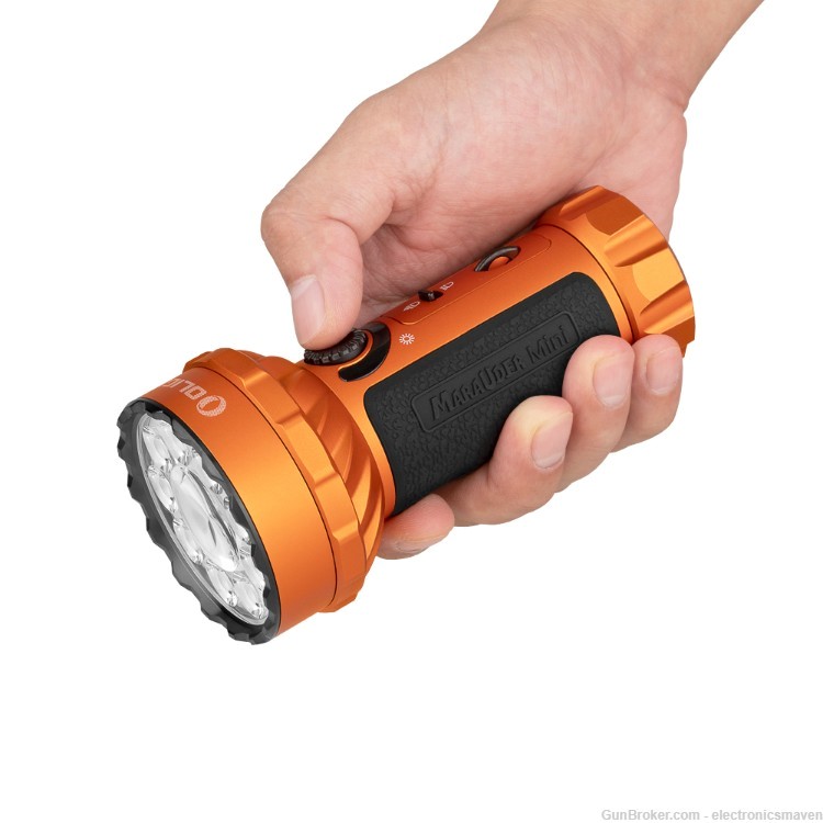 Olight Marauder Mini Orange Powerful Rechargeable LED Flashlight, 7000 Lume-img-7