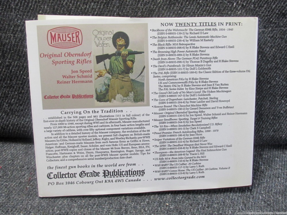 MAUSER SMALLBORES SPORTING, TARGET & TRAINING RIFLES REFERENCE BOOK (RARE)-img-1