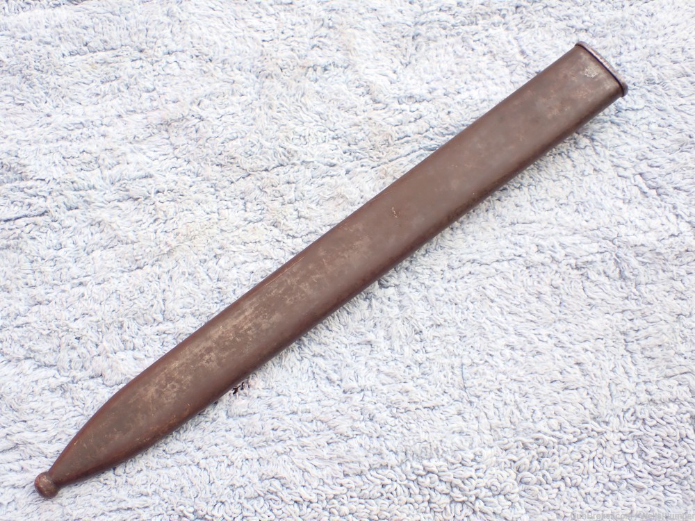 IMPERIAL GERMAN WWI BUTCHER SAW BACK BLADE BAYONET WITH SCABBARD DATED 1916-img-26