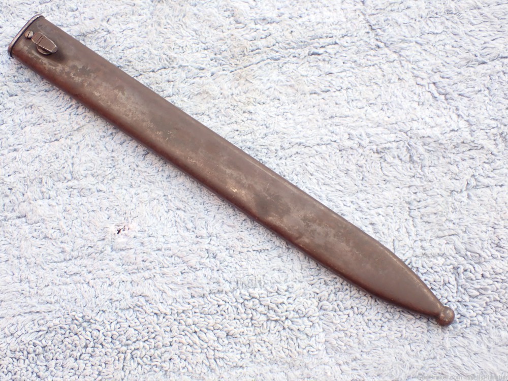 IMPERIAL GERMAN WWI BUTCHER SAW BACK BLADE BAYONET WITH SCABBARD DATED 1916-img-25