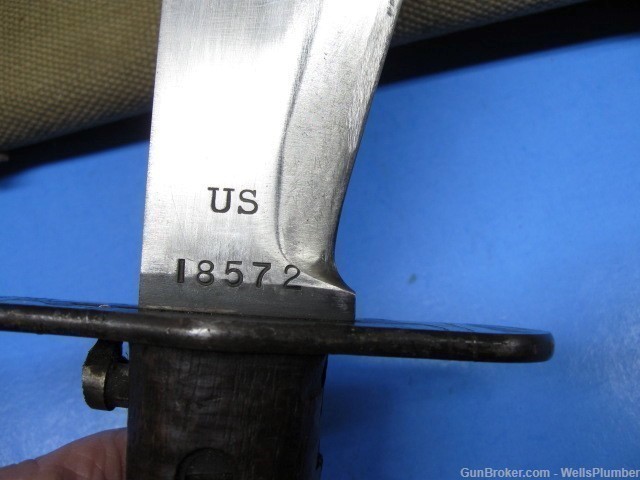 US SPRINGFIELD ARMORY MODEL 1910 BOLO WITH ORIGINAL SCABBARD DATED 1912-img-4
