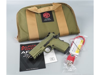 Alpha Foxtrot S15 OD Green 15RD 9mm Semi-Auto Pistol! Everyday Carry! 