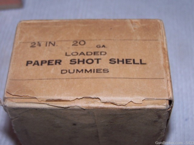 Full box Winchester 20 Gauge Dummies Circa 1920-30 2 Piece-img-2