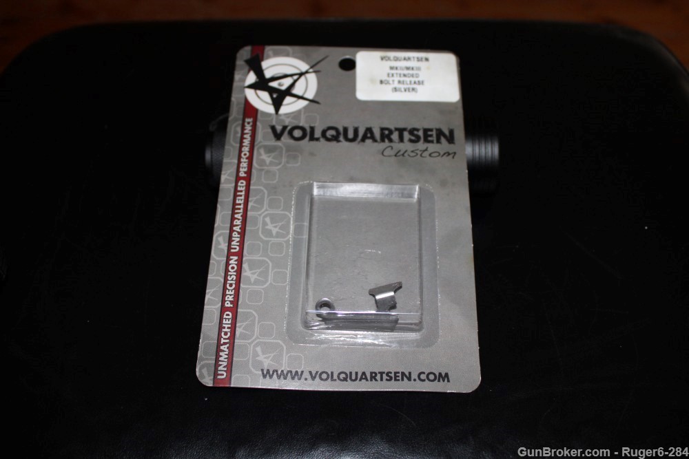 Volquartsen Extended Bolt Release Stainless Steel Fits Ruger Mark II III-img-0