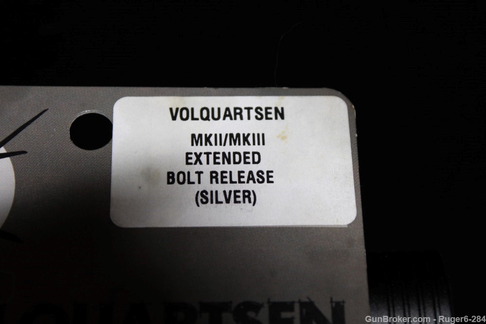 Volquartsen Extended Bolt Release Stainless Steel Fits Ruger Mark II III-img-1