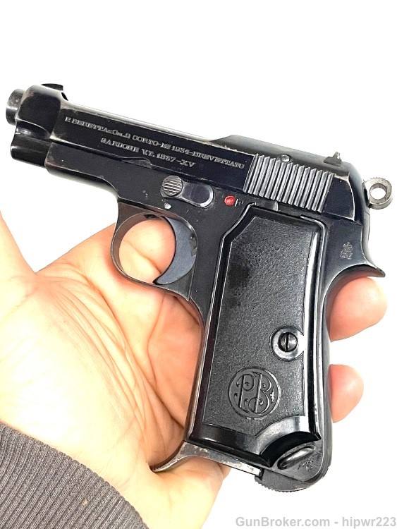 WWII Italian Army marked Beretta model 1934 service pistol mfg 1937 C&R OK -img-25