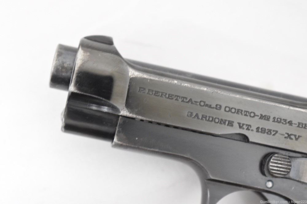 WWII Italian Army marked Beretta model 1934 service pistol mfg 1937 C&R OK -img-8
